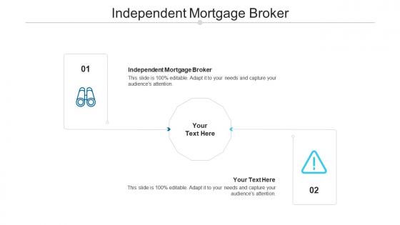 Independent mortgage broker ppt powerpoint presentation visual aids gallery cpb