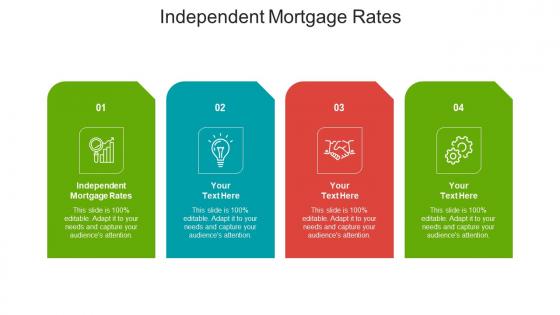 Independent mortgage rates ppt powerpoint presentation file show cpb