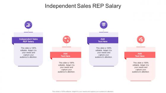 Independent Sales Rep Salary In Powerpoint And Google Slides Cpb