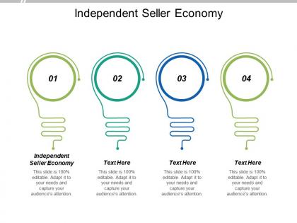 Independent seller economy ppt powerpoint presentation portfolio guide cpb