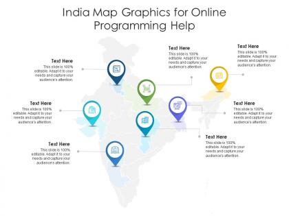 India map graphics for online programming help infographic template