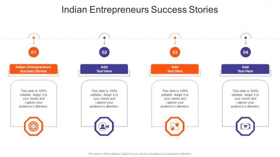 Indian Entrepreneurs Success Stories In Powerpoint And Google Slides Cpb