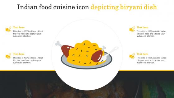 Indian Food Cuisine Icon Depicting Biryani Dish