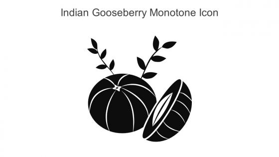 Indian Gooseberry Monotone Icon In Powerpoint Pptx Png And Editable Eps Format