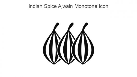 Indian Spice Ajwain Monotone Icon In Powerpoint Pptx Png And Editable Eps Format