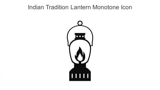 Indian Tradition Lantern Monotone Icon In Powerpoint Pptx Png And Editable Eps Format