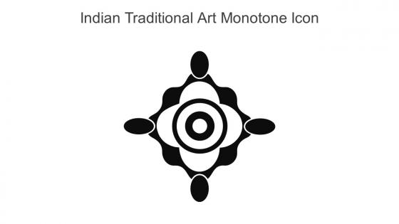 Indian Traditional Art Monotone Icon In Powerpoint Pptx Png And Editable Eps Format