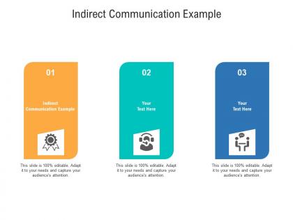 Indirect communication example ppt powerpoint presentation slides cpb