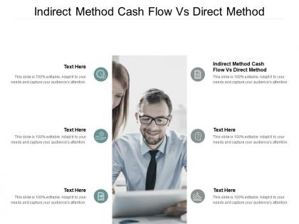 Indirect method cash flow vs direct method ppt powerpoint presentation infographic template cpb