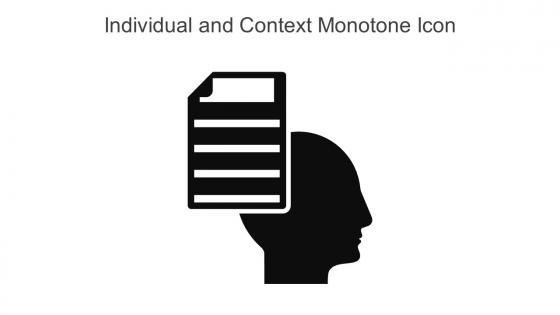 Individual And Context Monotone Icon In Powerpoint Pptx Png And Editable Eps Format