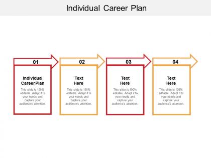 Individual career plan ppt powerpoint presentation gallery cpb
