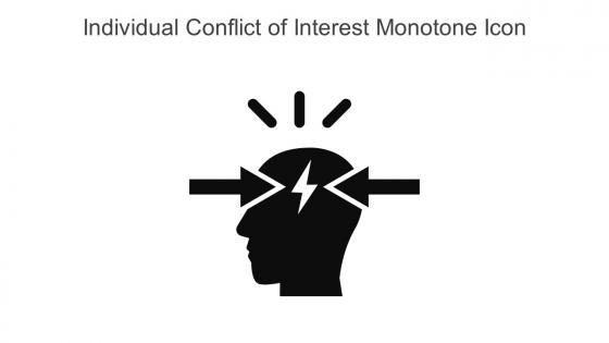 Individual Conflict Of Interest Monotone Icon In Powerpoint Pptx Png And Editable Eps Format