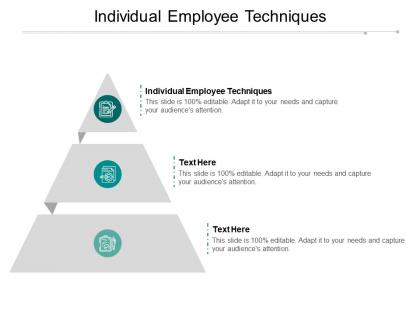 Individual employee techniques ppt powerpoint presentation slides deck cpb