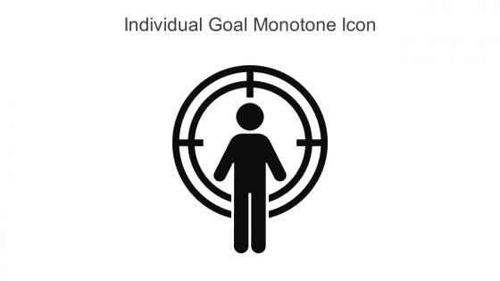 Individual Goal Monotone Icon In Powerpoint Pptx Png And Editable Eps Format