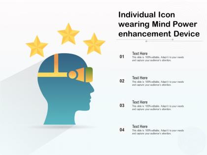 Individual icon wearing mind power enhancement device