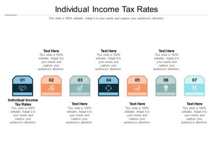 Individual income tax rates ppt powerpoint presentation styles layout cpb