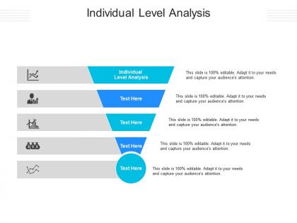 Individual level analysis ppt powerpoint presentation infographics gallery cpb