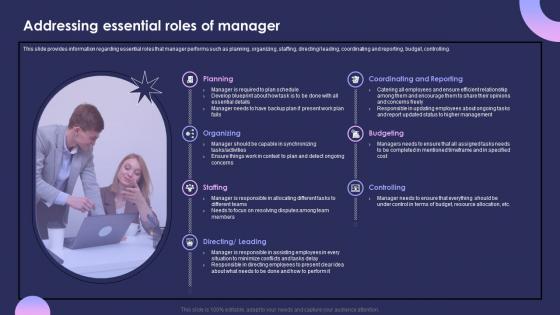 Individual Performance Management Addressing Essential Roles Of Manager
