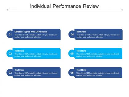 Individual performance review ppt powerpoint presentation icon gallery cpb