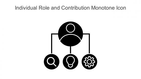 Individual Role And Contribution Monotone Icon In Powerpoint Pptx Png And Editable Eps Format