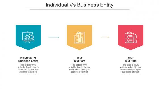 Individual Vs Business Entity Ppt Powerpoint Presentation Ideas Aids Cpb