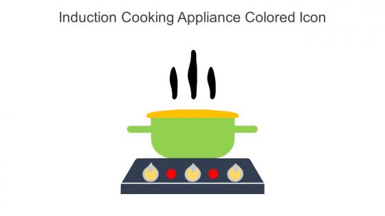 Induction Cooking Appliance Colored Icon In Powerpoint Pptx Png And Editable Eps Format