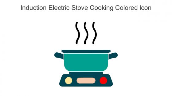 Induction Electric Stove Cooking Colored Icon In Powerpoint Pptx Png And Editable Eps Format