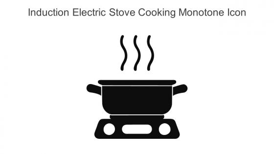 Induction Electric Stove Cooking Monotone Icon In Powerpoint Pptx Png And Editable Eps Format