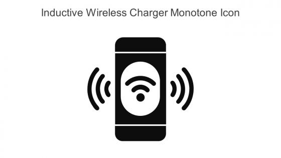 Inductive Wireless Charger Monotone Icon In Powerpoint Pptx Png And Editable Eps Format