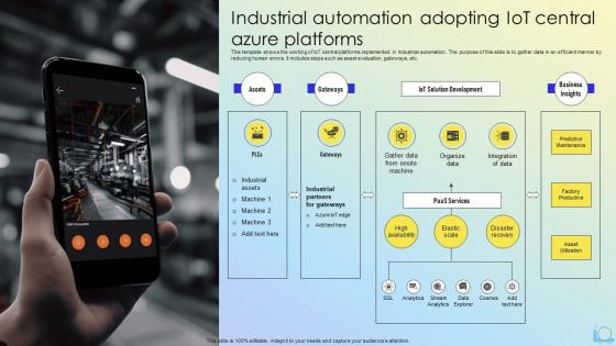 Industrial Automation Adopting IoT Central Azure Platforms