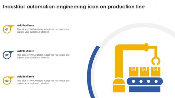 Industrial Automation Engineering Icon On Production Line