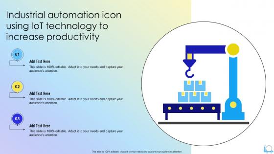 Industrial Automation Icon Using IoT Technology To Increase Productivity