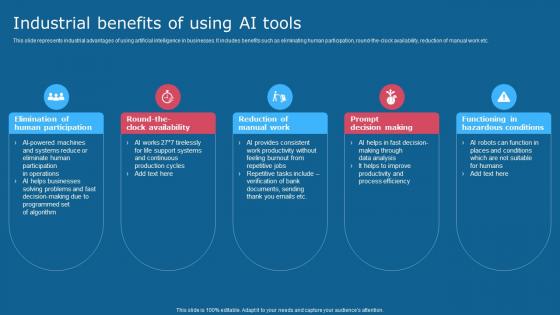 Industrial Benefits Of Using Ai Tools Comprehensive Guide To Use AI SS V