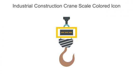 Industrial Construction Crane Scale Colored Icon In Powerpoint Pptx Png And Editable Eps Format