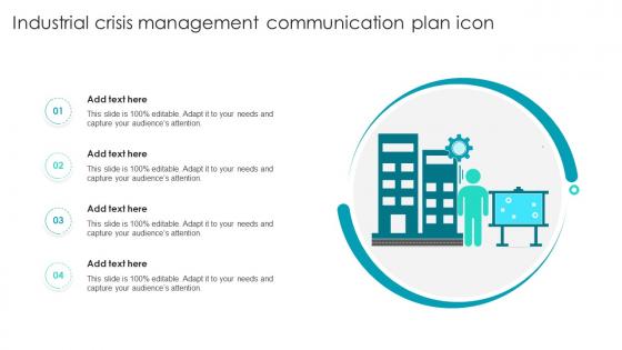 Industrial Crisis Management Communication Plan Icon