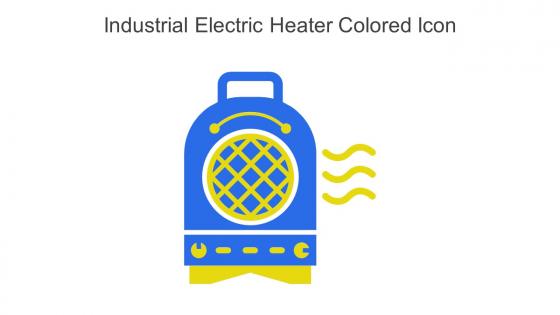 Industrial Electric Heater Colored Icon In Powerpoint Pptx Png And Editable Eps Format