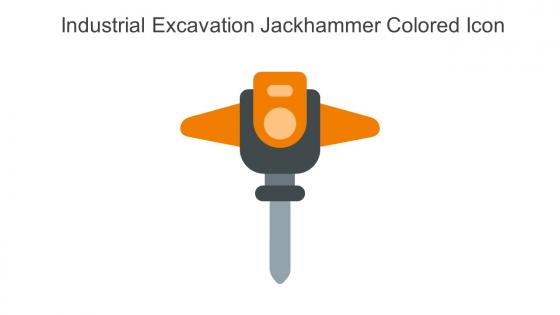 Industrial Excavation Jackhammer Colored Icon In Powerpoint Pptx Png And Editable Eps Format
