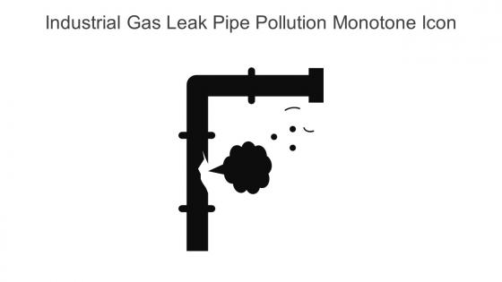 Industrial Gas Leak Pipe Pollution Monotone Icon In Powerpoint Pptx Png And Editable Eps Format