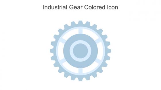 Industrial Gear Colored Icon In Powerpoint Pptx Png And Editable Eps Format