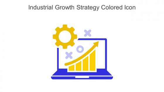 Industrial Growth Strategy Colored Icon In Powerpoint Pptx Png And Editable Eps Format