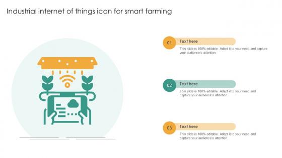 Industrial Internet Of Things Icon For Smart Farming