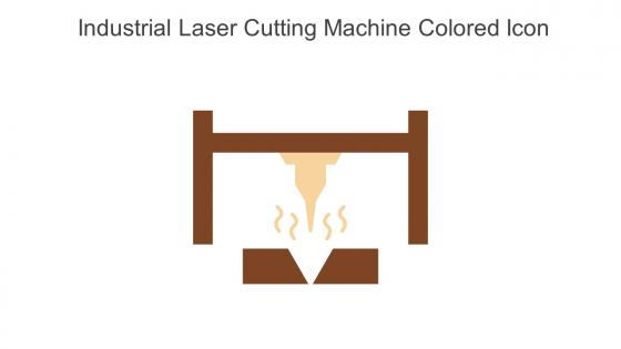 Industrial Laser Cutting Machine Colored Icon In Powerpoint Pptx Png And Editable Eps Format