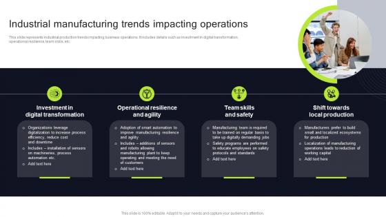 Industrial Manufacturing Trends Impacting Execution Of Manufacturing Management Strategy SS V