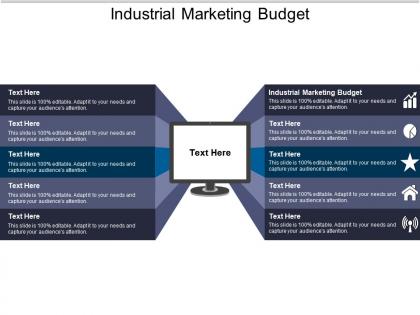 Industrial marketing budget ppt powerpoint presentation ideas designs download cpb