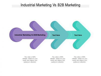 Industrial marketing vs b2b marketing ppt powerpoint presentation pictures gallery cpb