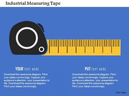 Industrial Measuring Tape Flat Powerpoint Design