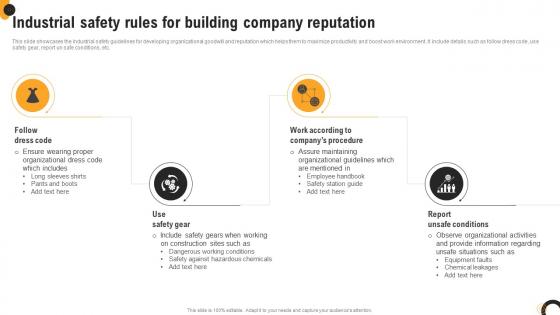 Industrial Safety Rules For Building Company Reputation