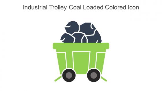 Industrial Trolley Coal Loaded Colored Icon In Powerpoint Pptx Png And Editable Eps Format