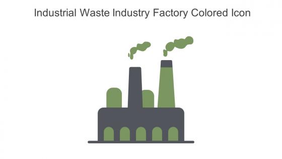 Industrial Waste Industry Factory Colored Icon In Powerpoint Pptx Png And Editable Eps Format