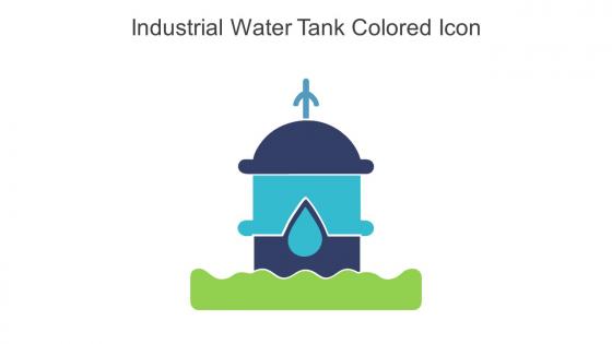 Industrial Water Tank Colored Icon In Powerpoint Pptx Png And Editable Eps Format